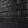 10 Pack | Black Foam Brick Peel And Stick 3D Wall Tile Panels - Covers 58sq.ft