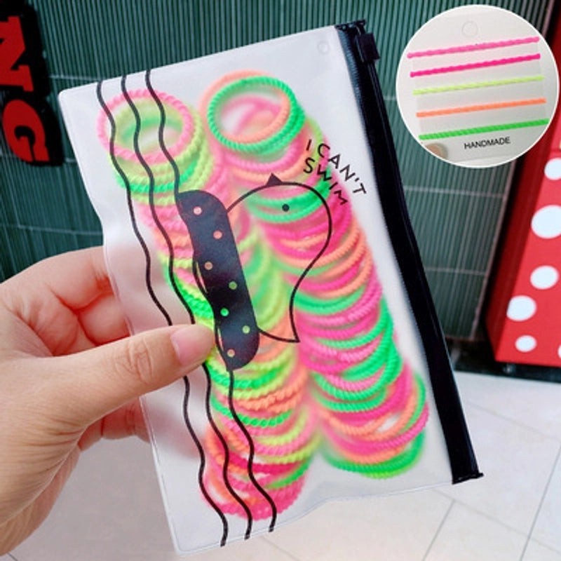 Hair Tie Rubber Band Female Small Hair Band Children’s Hair Rope Hair Rope Girl Baby Rubber Band Does Not Hurt Hair Elastic Good Simple