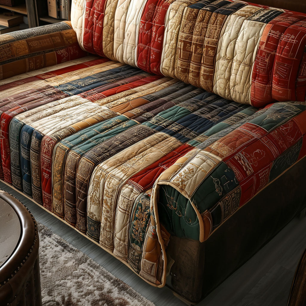 Book Nook Comfort Quilted Sofa Cover NCU0PT9733 everthome