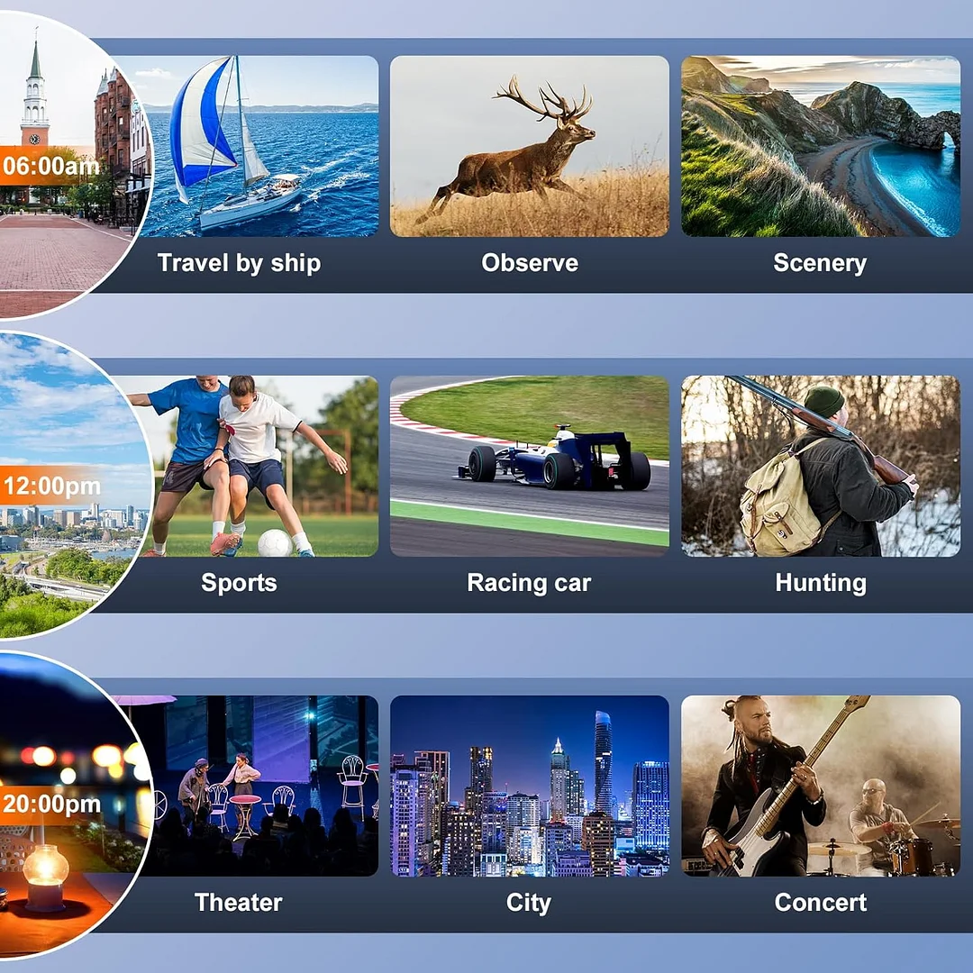 10x25 HD Binoculars for Adults Kids, Compact Binoculars with Case for Outdoor Sports, Hunting, Travel, Concerts, Bird Watching