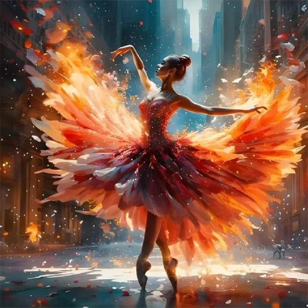 Dancer-Paint by Numbers-16"x16"/40x40cm