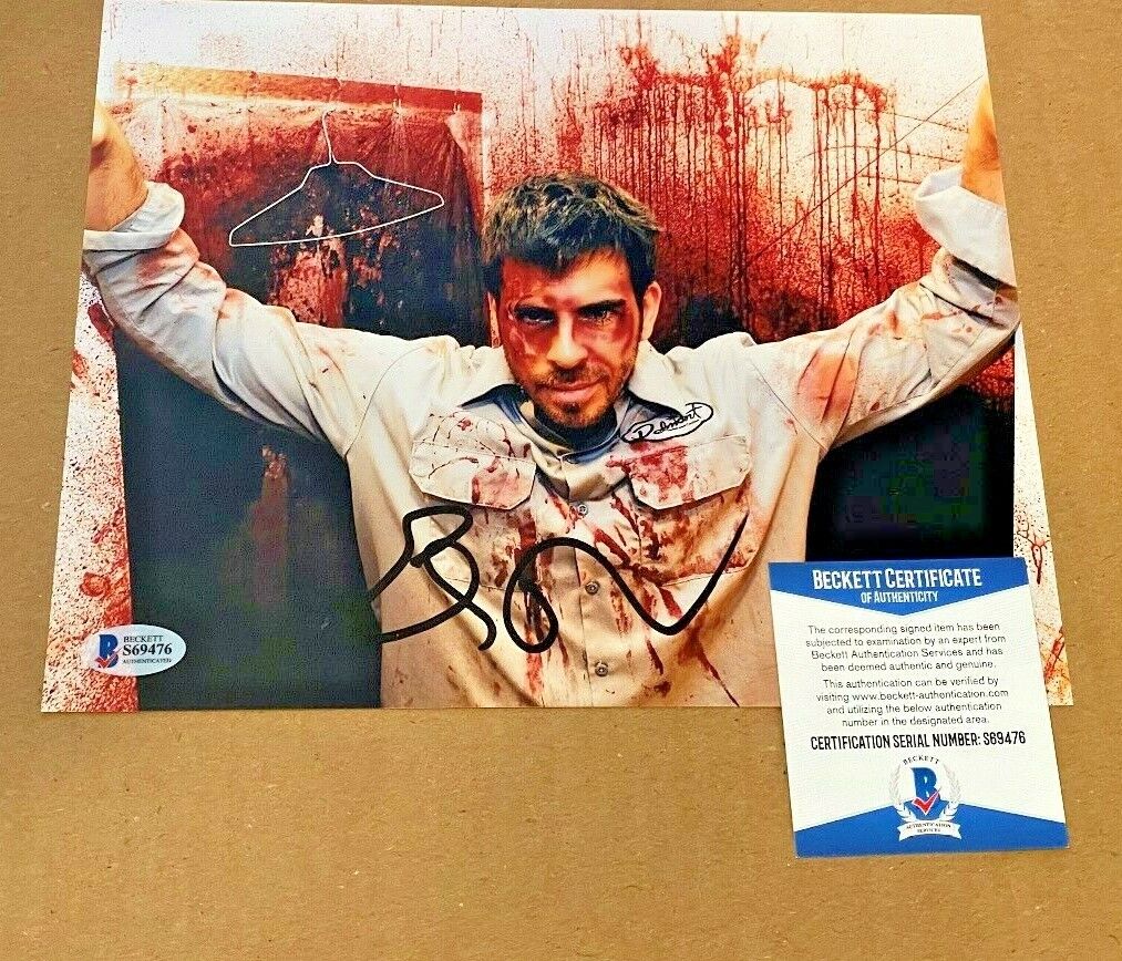 eli roth signed 8x10 Photo Poster painting beckett certified