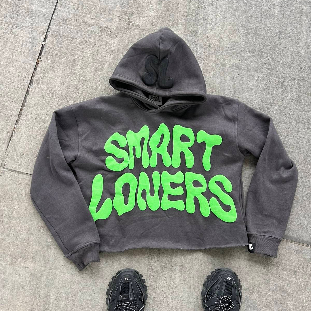 Smart Loners Print Long Sleeve Hoodies