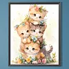 Diamond Painting -DIY Round Partial AB Drill Cat Jenga(45x55cm)