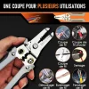Pinces &agrave; fendre de r&eacute;paration Pinces coupantes multifonctions Pinces &agrave; d&eacute;nuder durables