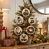 6pcs DIY Pearl Diamond Painting Christmas Tree Hanging Ornaments