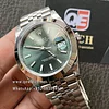Rolex Datejust 41 m126300-0020 Stainless Steel on Jubilee with Mint Green Dial and Smooth Bezel Super Clone