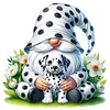 Schöner Dalmatinerzwerg - runder Bohrer Diamantmalerei - 30*30cm