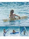 65 Inch Inflatable Jumbo Pool Noodles Floats for Kids and Adults (Silver)