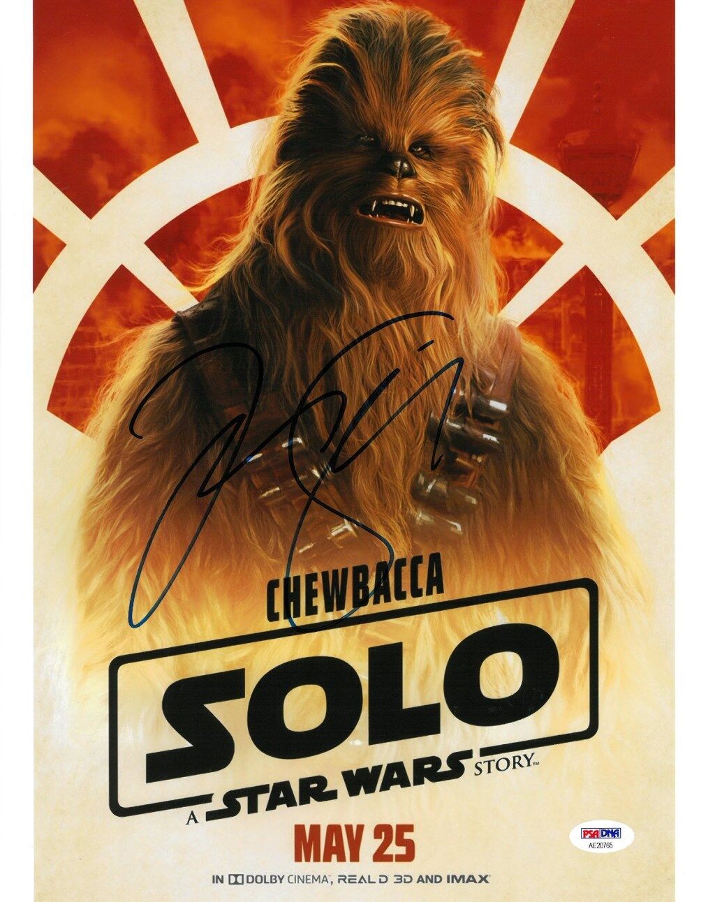 Joonas Suotamo Signed Solo A Star Wars Story Auto 11x14 Photo Poster painting PSA/DNA #AE20765