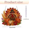 Turkey DIY Diamond Painting Pendant Acrylic Rhinestone Art 9.41x8.78inch