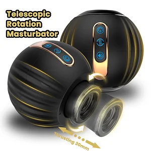 Men's Full-automatic Telescopic Rotary Two End Voice Aircraft Cup Masturbation