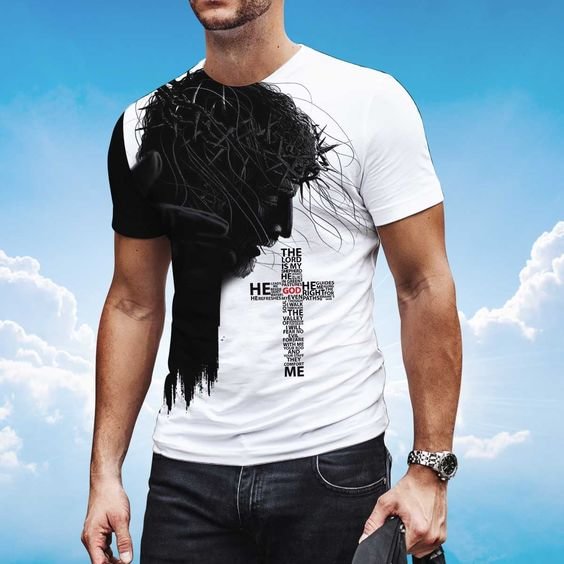 Men's Cross Print T-Shirt