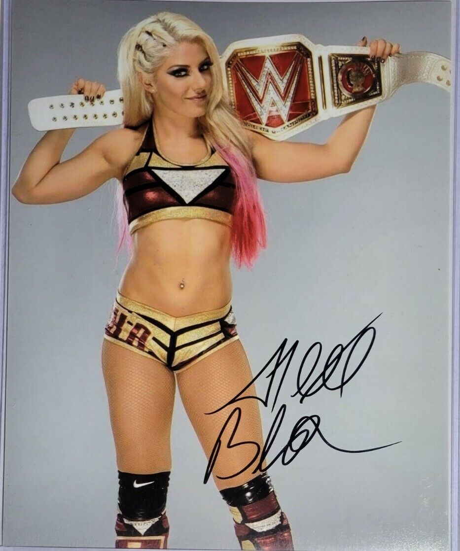 Alexa Bliss Authentic Autographed 8x10 Photo Poster painting w/ COA