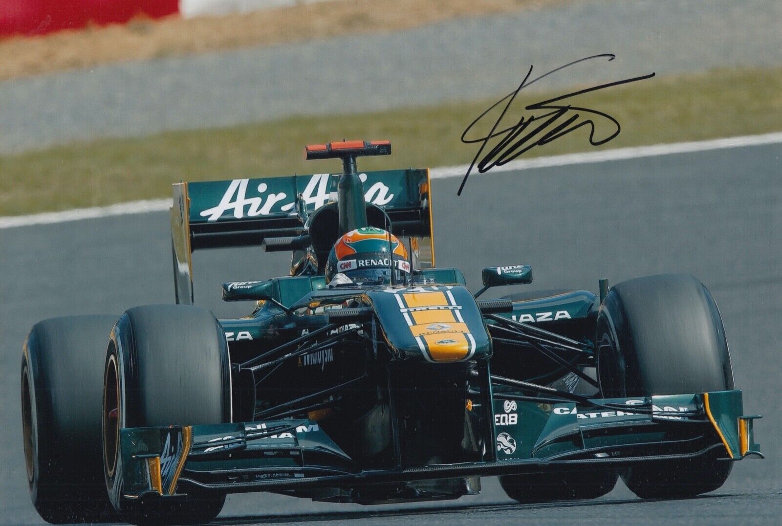 Karun Chandhok Hand Signed 12x8 Photo Poster painting F1 Autograph Team Lotus 1