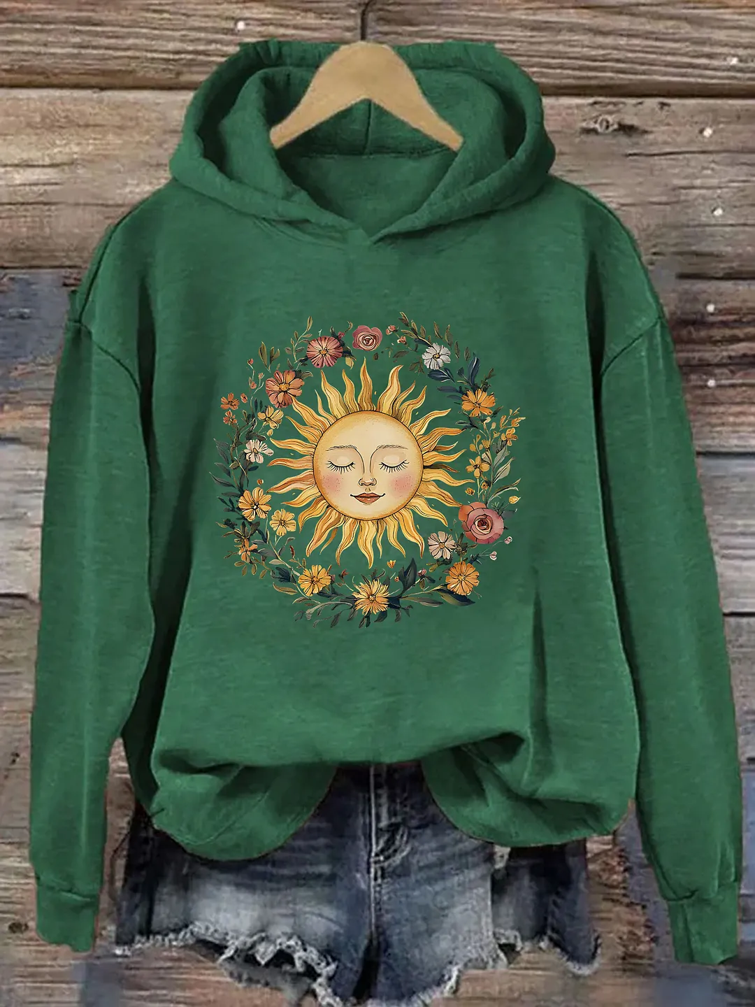 Boho Spiritual Sun Hoodie