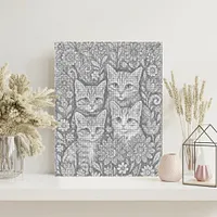 Bohemian Cats - Dot Painting