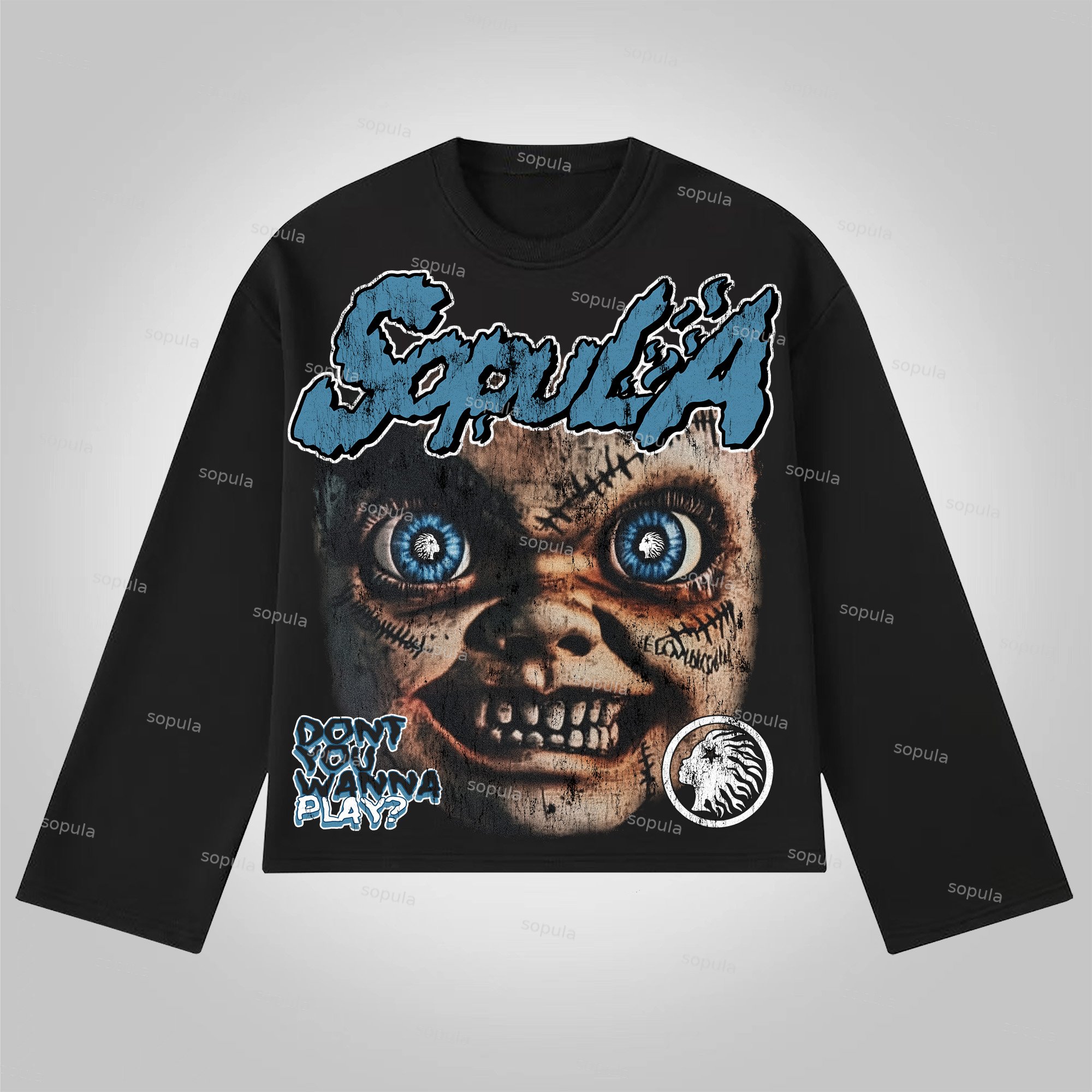 Sopula Dont You Wanna Play Cotton Long Sleeve T-Shirt - SOPULA