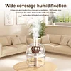 1.8L Air Humidifier with Night Light Double Spray Humidifier for Home Bedroom
