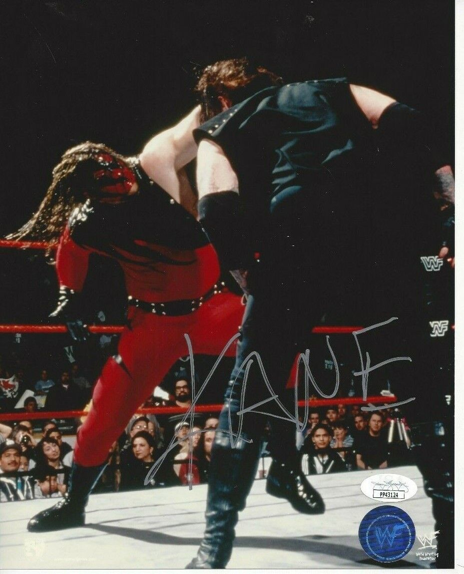 Kane Autographed 8x10 WWE WWF HOF Brothers Destruction JSAC161