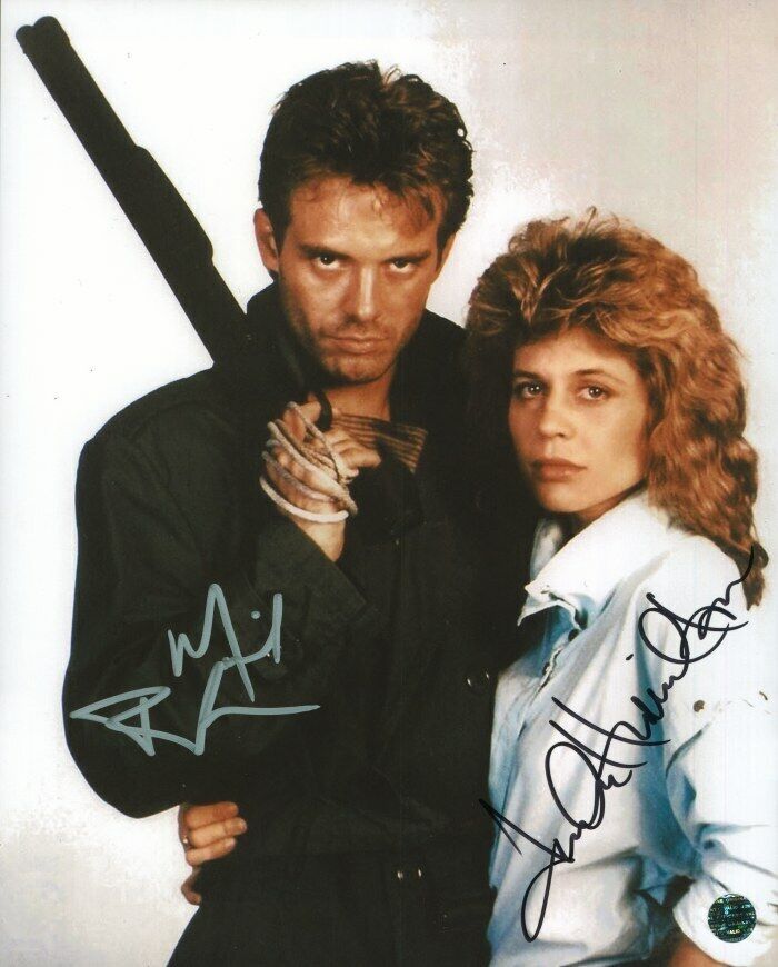 MICHAEL BIEHN, LINDA HAMILTON Autographed Original 8x10 Photo Poster painting LOA TTM