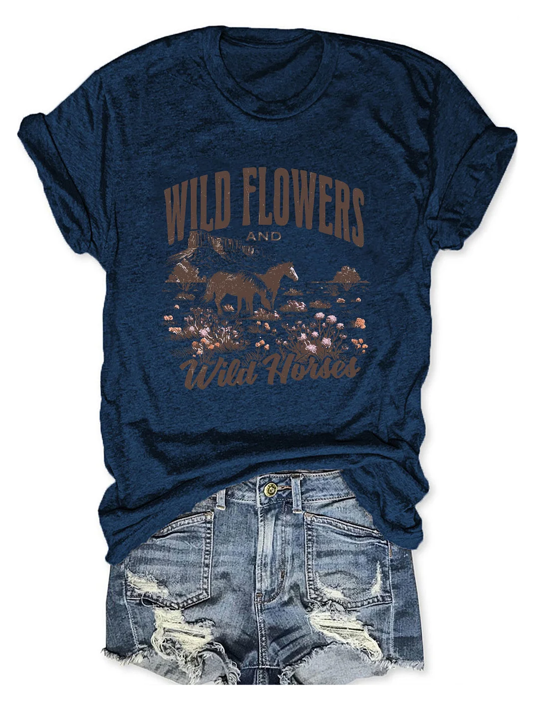 Wild Horses Wildflowers T-shirt
