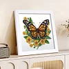 5D DIY Partial Special Shaped Drill Diamond Painting Kit Butterfly Decor With Frame Kit 18x18cm