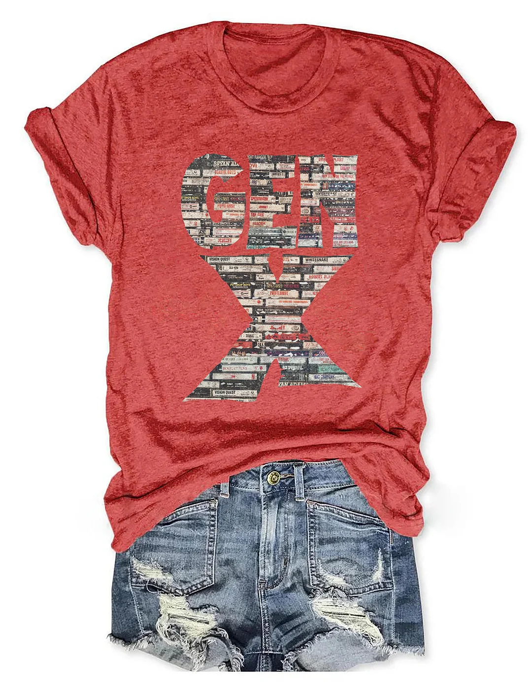 Gen X 80&rsquo;s Rock Cassettes T-Shirt