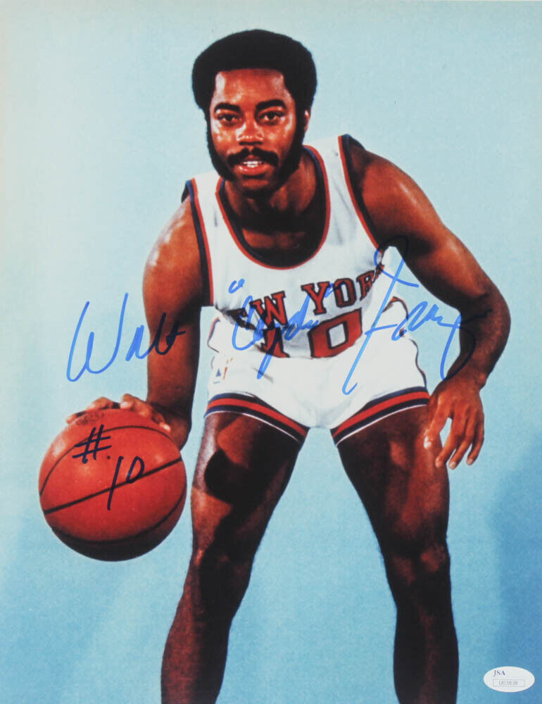 Walt Clyde Frazier New York Knicks Basketball Signed Photo Poster painting 11x14 Autographed JSA