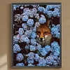uk.everydayedeals (Limited Stock)Diamond Painting - Full Round - Hydrangea and Fox