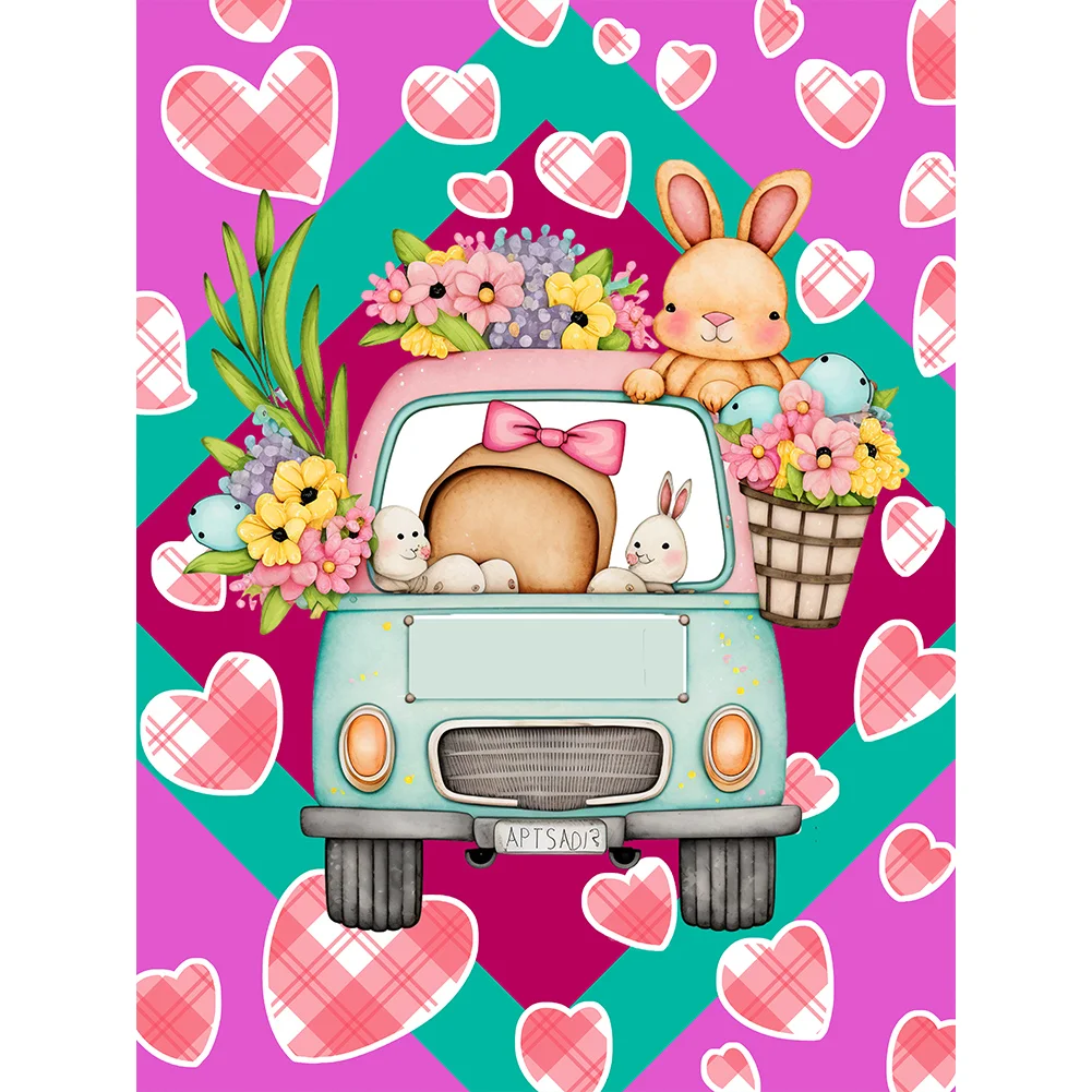 Full Round Diamond Painting 30*40cm - Toy Rabbit