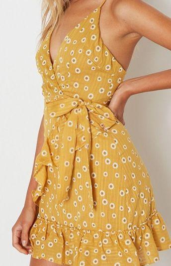 Sexy Swing Polka Dots Sleeveless Casual Dresses