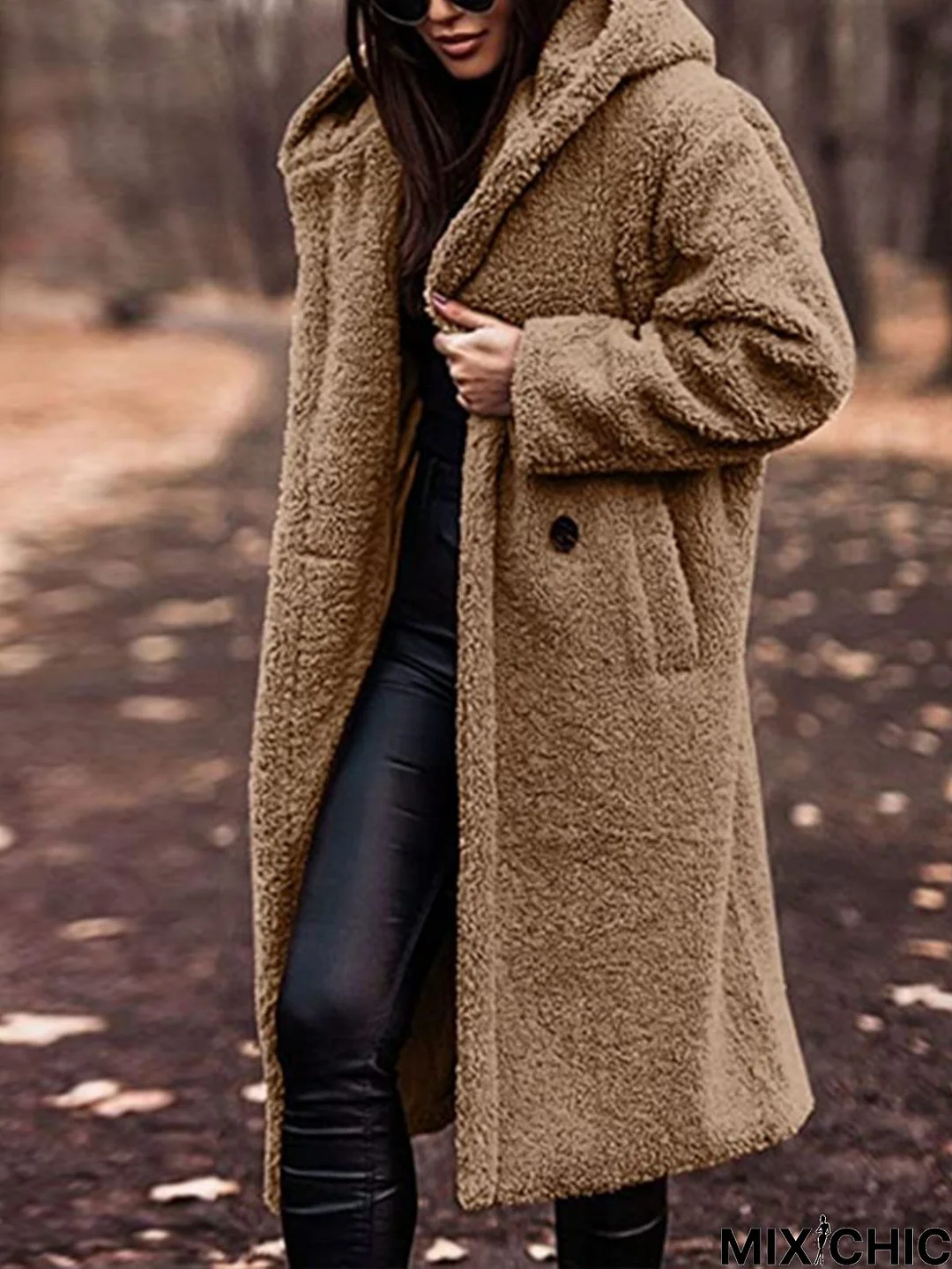 Casual Cross Neck Loose Coat