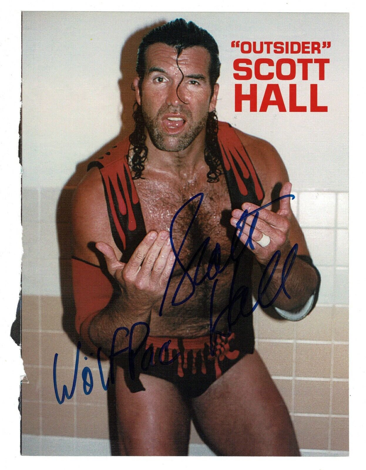 Scott Hall signed autographed magazine Photo Poster painting! AMCo! 13371