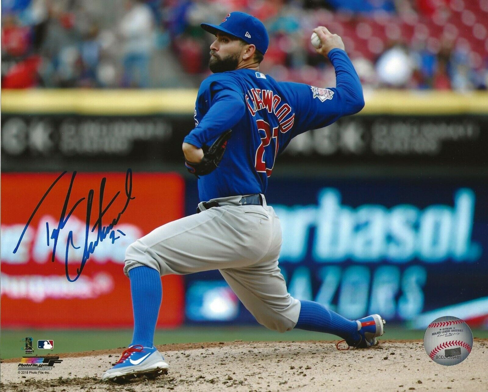 Tyler Chatwood signed Chicago Cubs 8x10 Photo Poster painting autographed