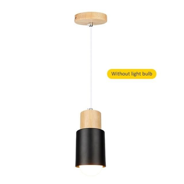 Modern Pendant Lights Nordic Wood Light Loft Pendant Lamps E27 for Dinning Room Home Decoration Restaurant Lamp Hotel
