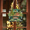 Diamond Painting 2D Flat Xmas Car Theme Pendant Wall Door Decoration