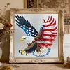 Kits de peinture en diamant partiel en forme d&rsquo;aigle en forme sp&eacute;ciale de 5d DIY pour adultes d&eacute;butants d&eacute;coration int&eacute;rieure peintures de diamants 11,81 x 11,81 pouces