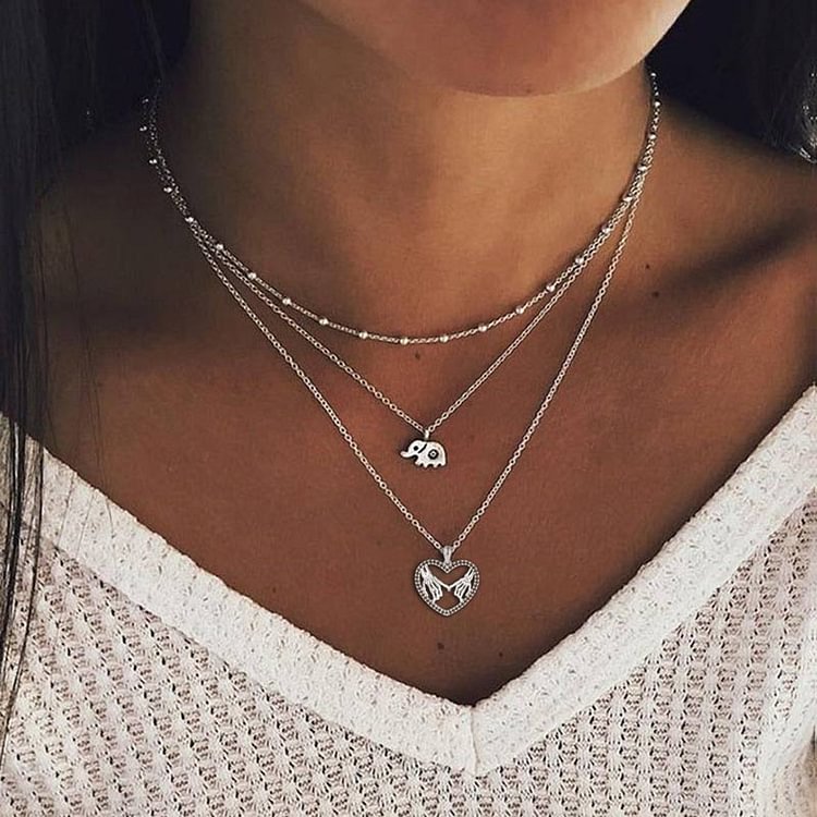 For Friend - S925 We are Ghost Friends until We Die Skeleton Hand Necklace