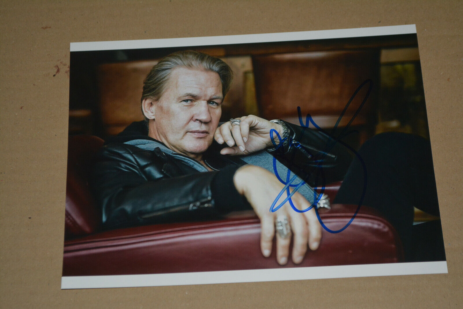 JOHNNY LOGAN signed autograph In Person 6x8 EUROVISION SONG CONTEST WINNER