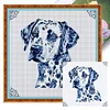 (Multi-Style) Blue And White Porcelain Animal-11CT Stamped Cross Stitch 40*40cm