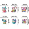 6Pcs Diamond Painting Acrylic Cupcake Sticky Clips for Poster Photo Light