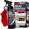 Carfidant Bug Remover Heavy Duty Spray - Cars Exterior Cleaner - Easily and Powerful Clean Bug Splatter, Bird Poop From Paint, Plastic, Rubber, Metal, Chrome, Glass - 18 fl. oz.