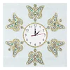 DIY Diamond Painting White Flower Wall Clock Craft Art Decor