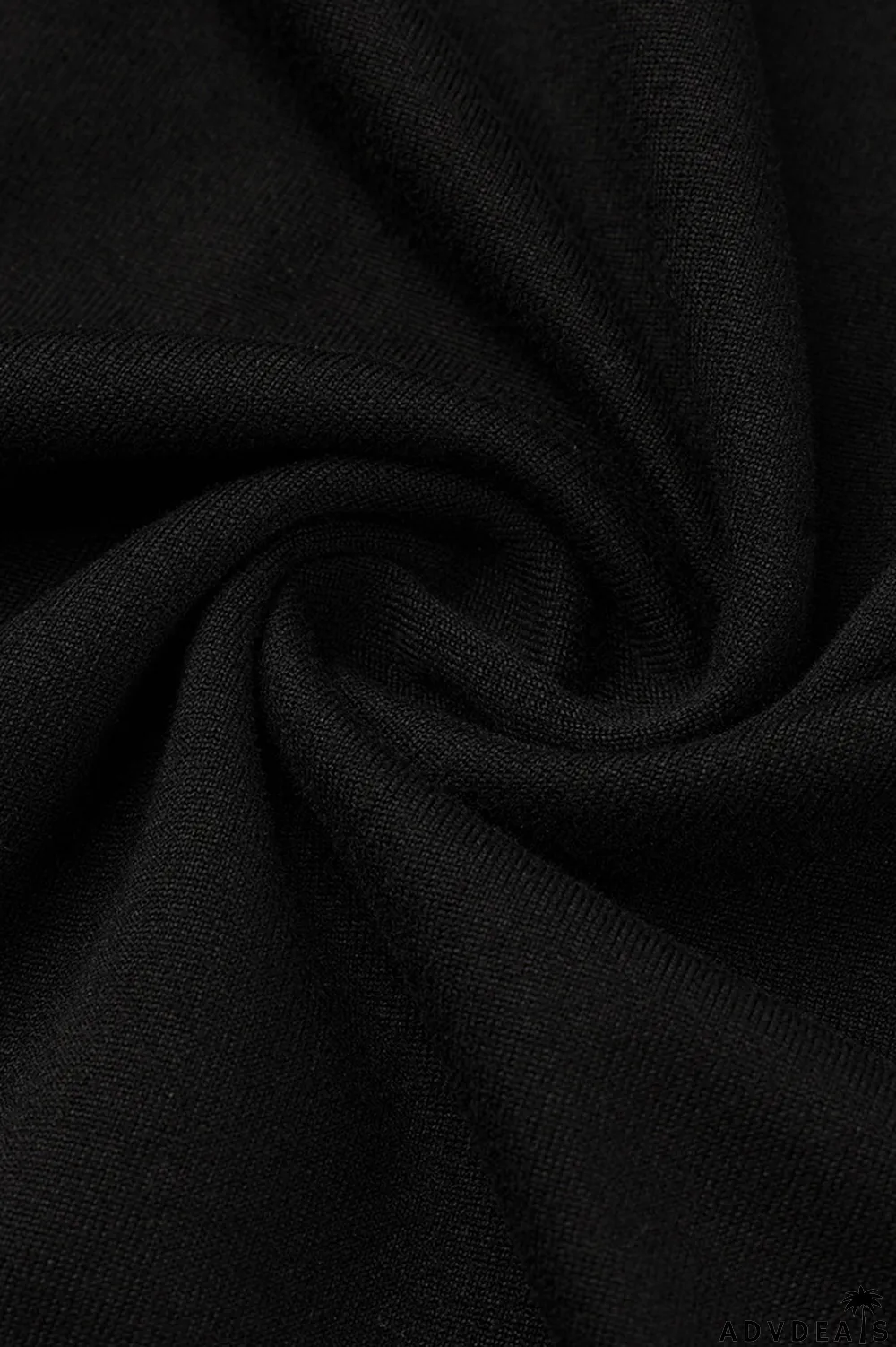 Black Fashion Casual Solid Split Joint Hot Drill O Neck T-Shirts