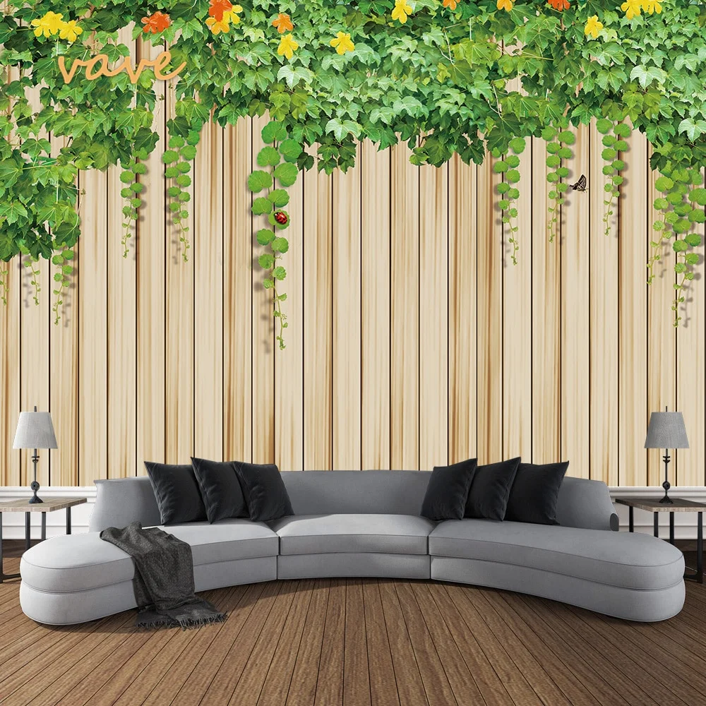 Nigikala Flower Plant Fabric Large Tapestry Wall Hanging Boho Hippie Green Floral Cloth Tapestry Aesthetic Bedroom Room Decor