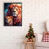 Diamond Painting-DIY Full Round Drill Lion