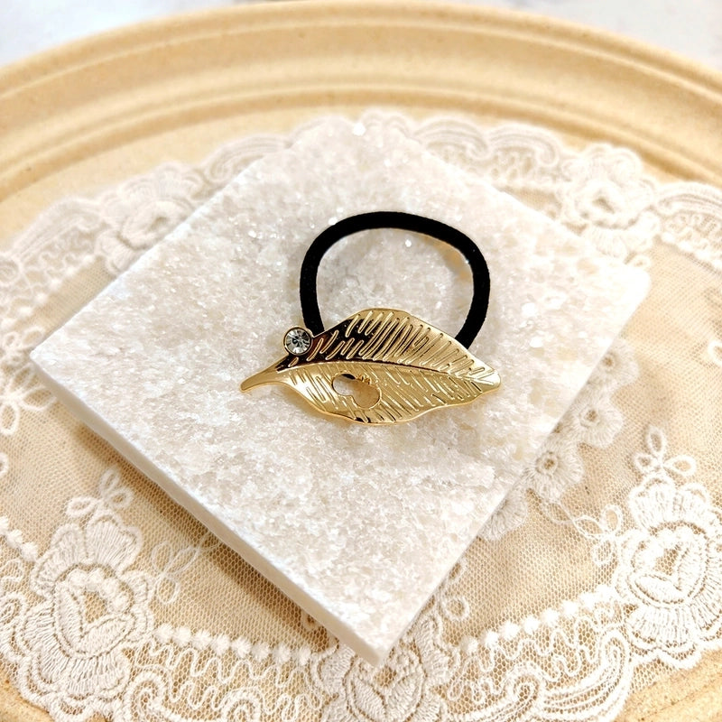 Women’s Casual Minimalist Solid Color Metal Plating Hair Tie