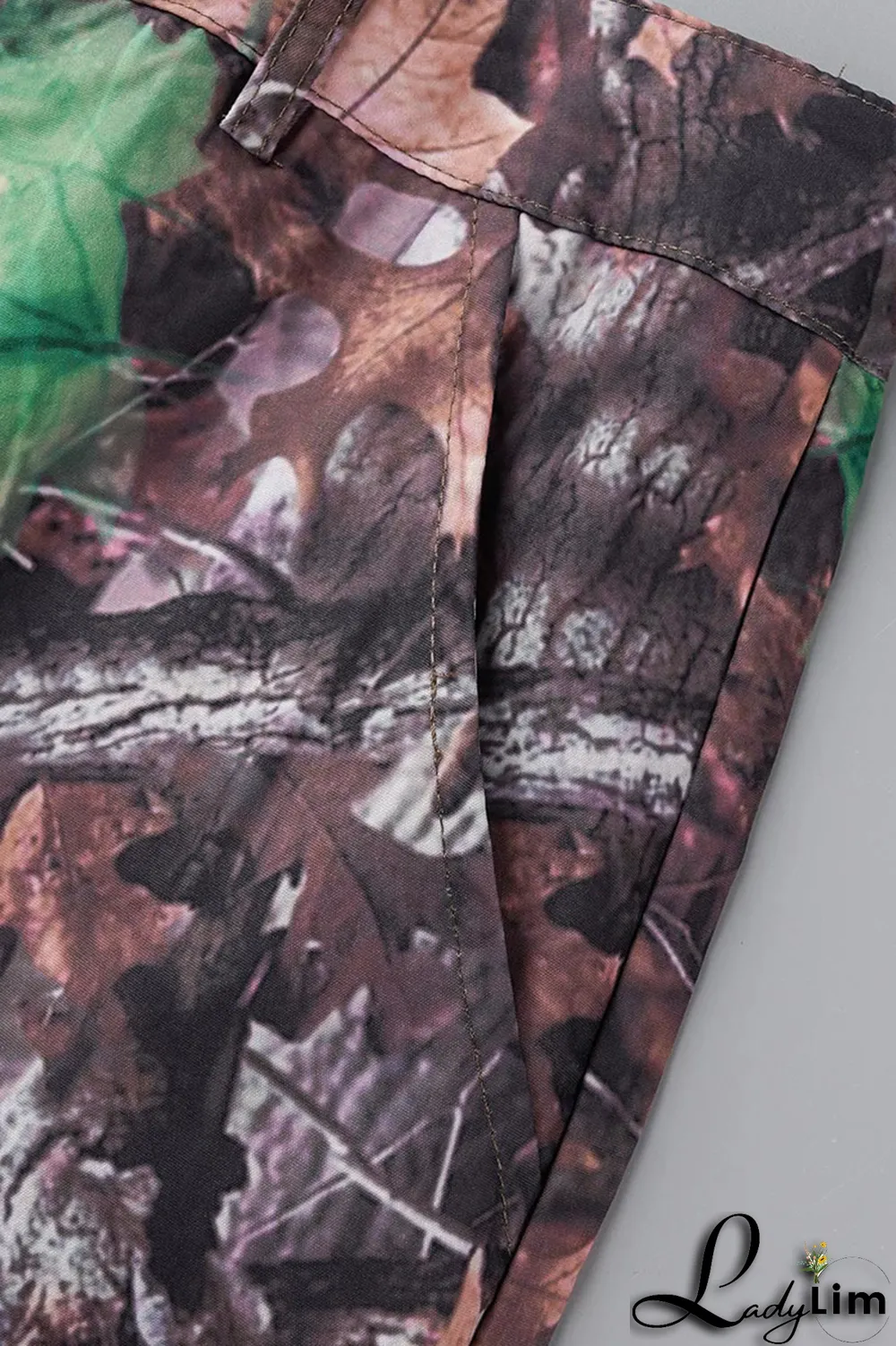 Colour Fashion Print Patchwork Harlan Mid Waist Harlan Full Print Bottoms