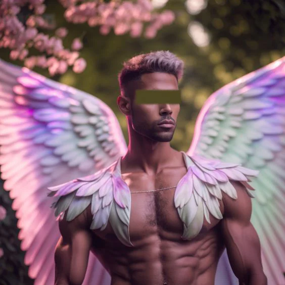 Men's Music Festival Cool Feather Wings Cape